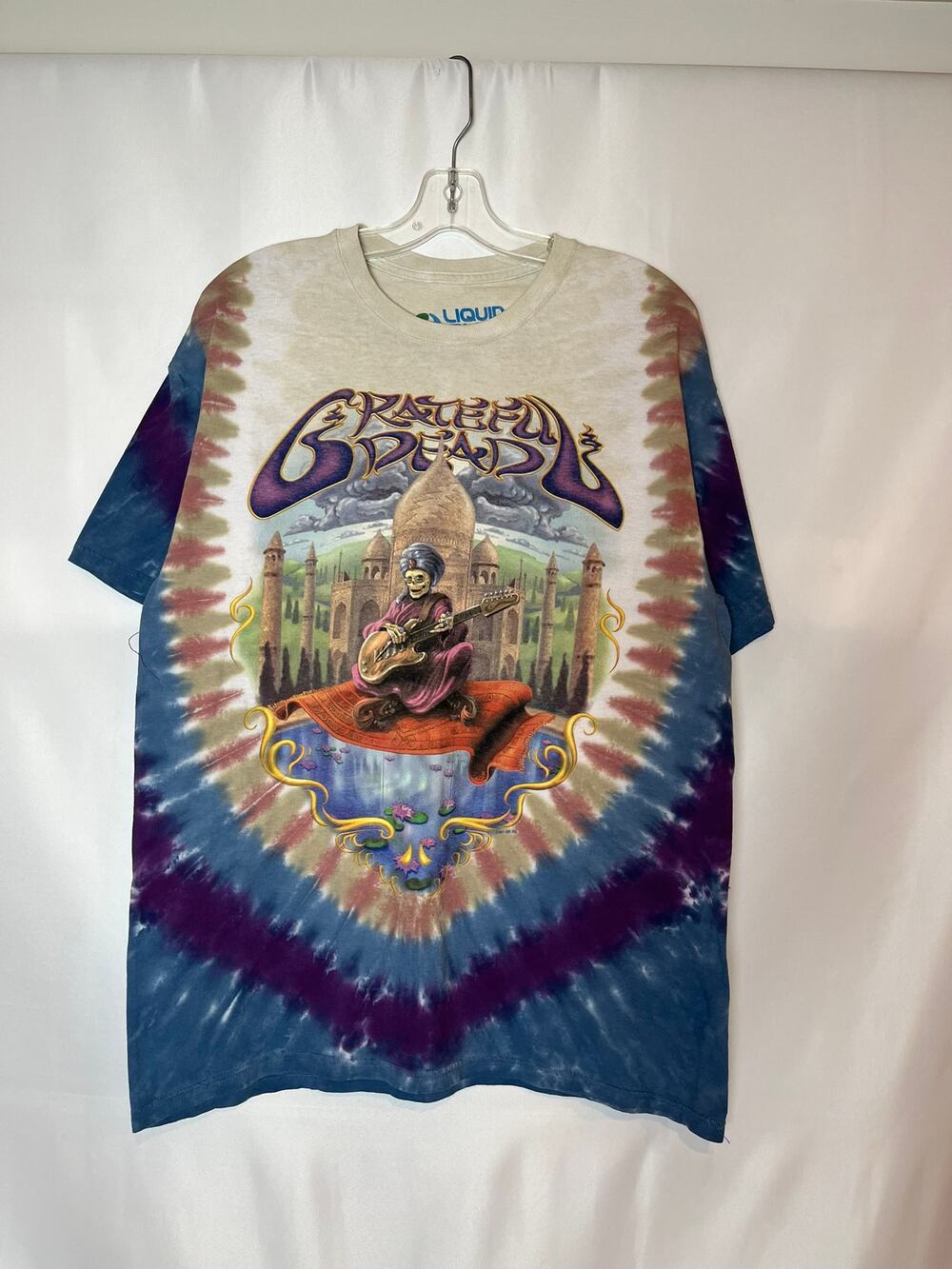 Grateful Dead Liquid Blue India / Carpet Ride Tie-Dye — L